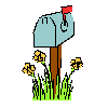 country mailbox and flowers