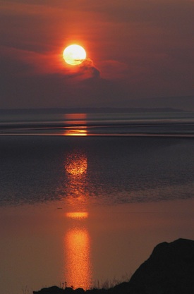 sunset along turnagain arm